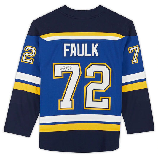 St.L.Blues #72 Justin Faulk   Breakaway Jersey Blue Stitched American Hockey Jerseys