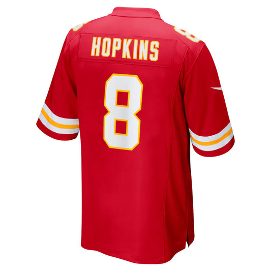 KC.Chiefs #8 DeAndre Hopkins Player Red Home Game Football Jerseys