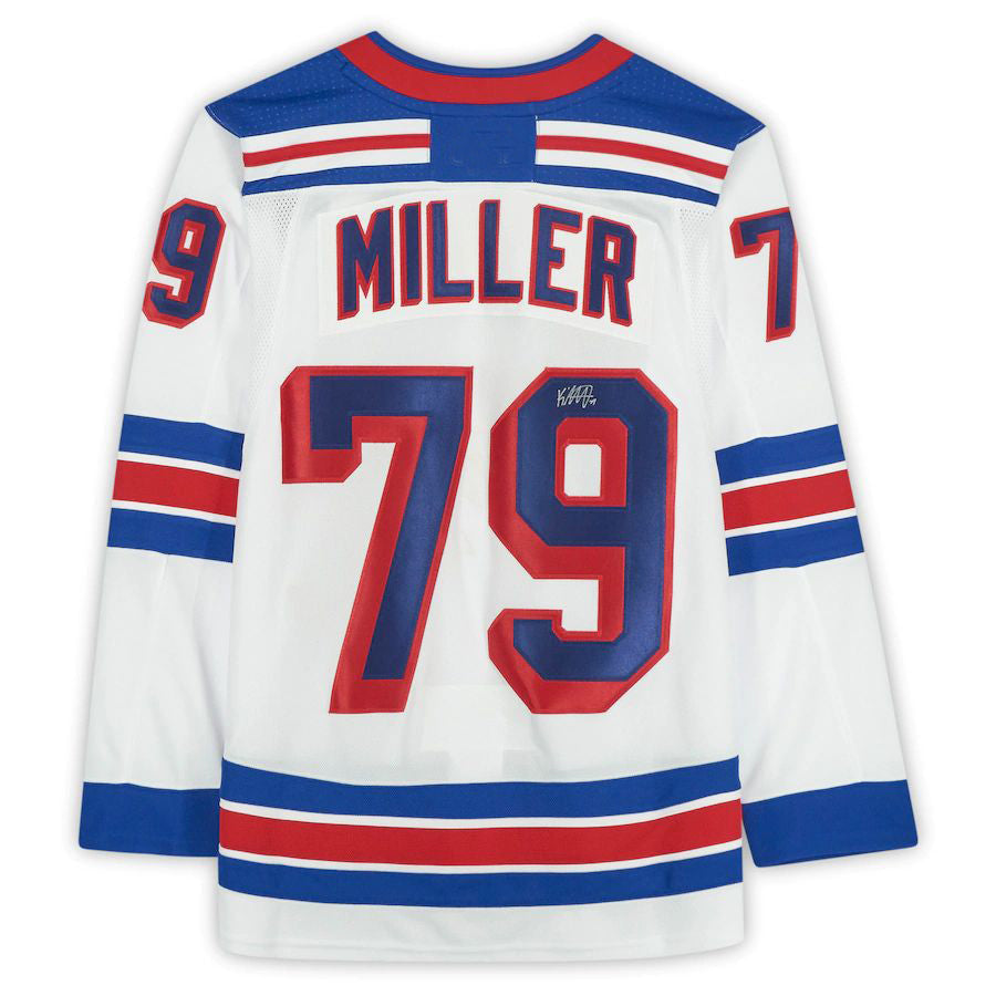 NY.Rangers #79 K'Andre Miller Rangers   2020-21 Reverse Retro White Stitched American Hockey Jerseys