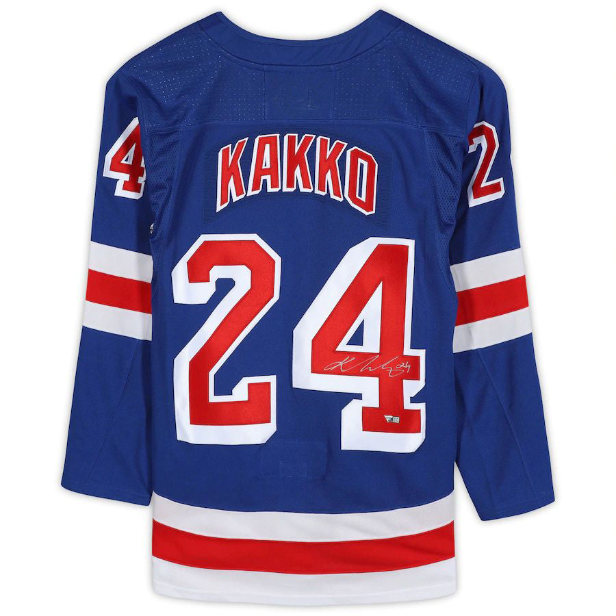 NY.Rangers #24 Kaapo Kakko   Jersey Blue Stitched American Hockey Jerseys