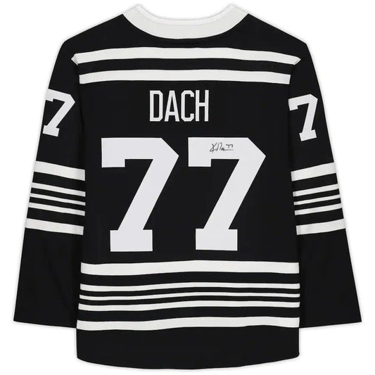 C.Blackhawks #77 Kirby Dach   Alternate Breakaway Jersey Black Stitched American Hockey Jerseys