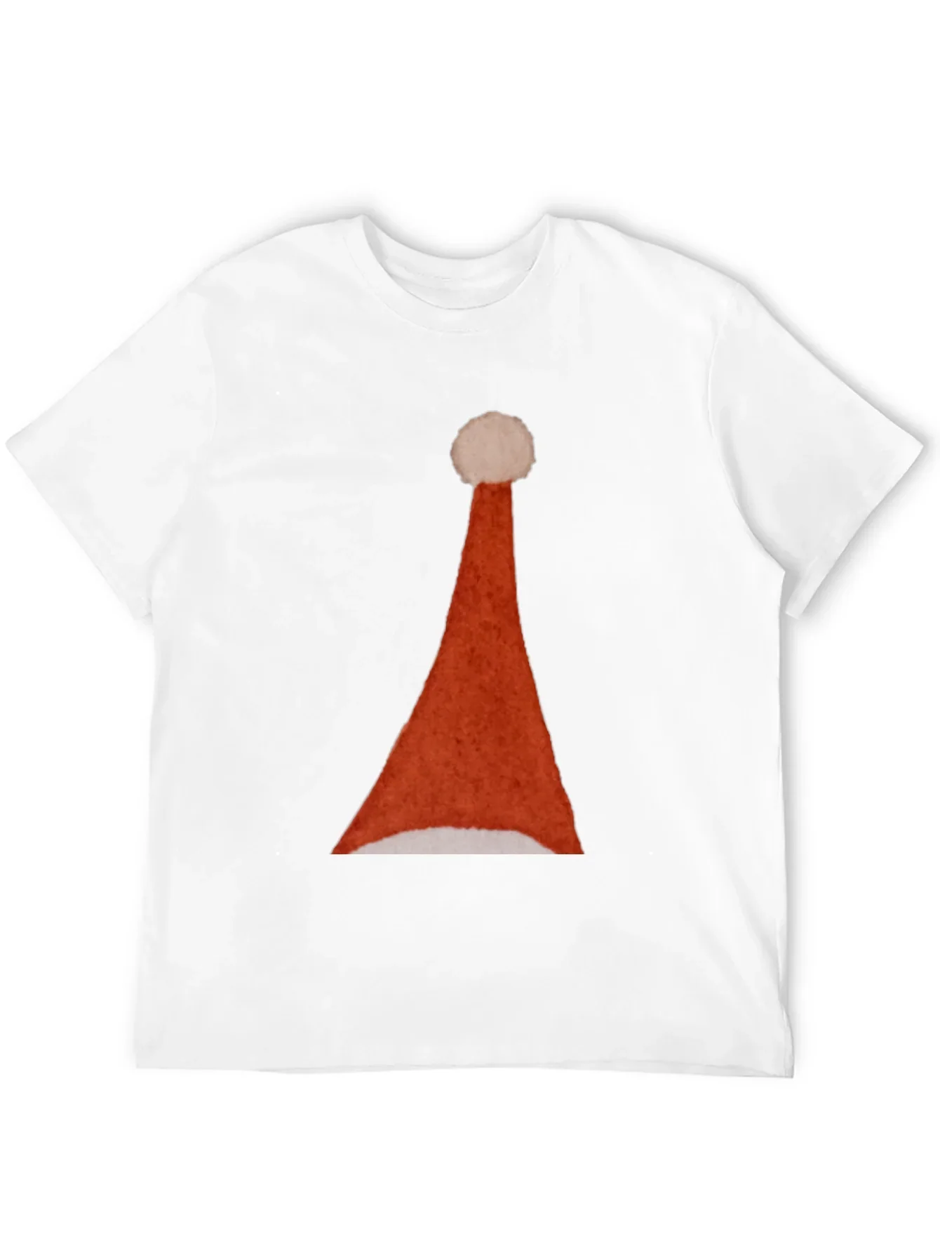 Santa Hat Graphic Tee - Holiday Festive T-Shirt