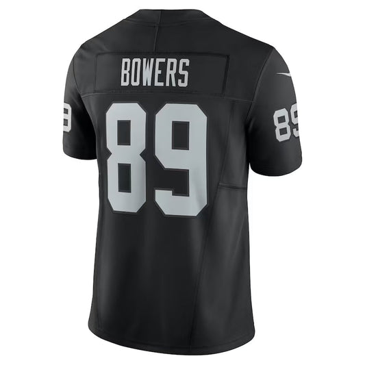 LV.Raiders #89 Brock Bowers Black Team Vapor F.U.S.E. Limited American Football Jerseys