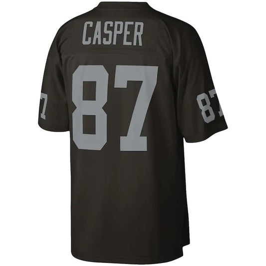L.Raiders #87 Dave Casper  Black 1976 Legacy Replica Jersey Stitched American Football Jerseys