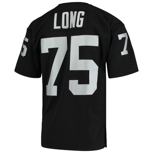 L.Raiders #75 Howie Long  Black 1983 Authentic Throwback Retired Player Jersey Stitched American Football Jerseys