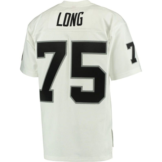 L.Raiders #75 Howie Long  White Retired Player Legacy Replica Jersey Stitched American Football Jerseys