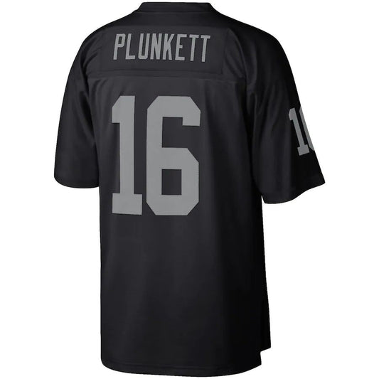 L.Raiders #16 Jim Plunkett  Black Retired Player Legacy Replica Jersey Stitched American Football Jerseys