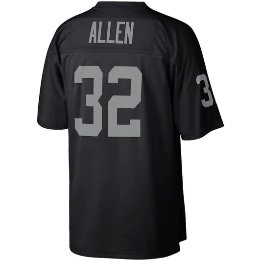 L.Raiders #32 Marcus Allen  Black Retired Player Legacy Replica Jersey Stitched American Football Jerseys