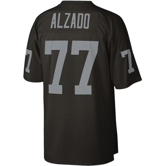 LV. Raiders #77 Lyle Alzado  Legacy Replica Jersey - Black Stitched American Football Jerseys