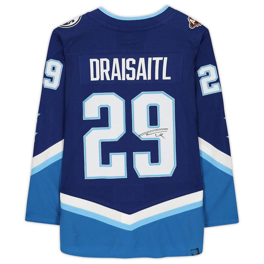 E.Oilers #29 Leon Draisaitl   2022 All-Star Game Blue Stitched American Hockey Jerseys