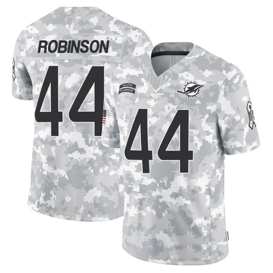M.Dolphins #44 Chop Robinson Player Arctic Camo Salute to Service Limited Football Jerseys