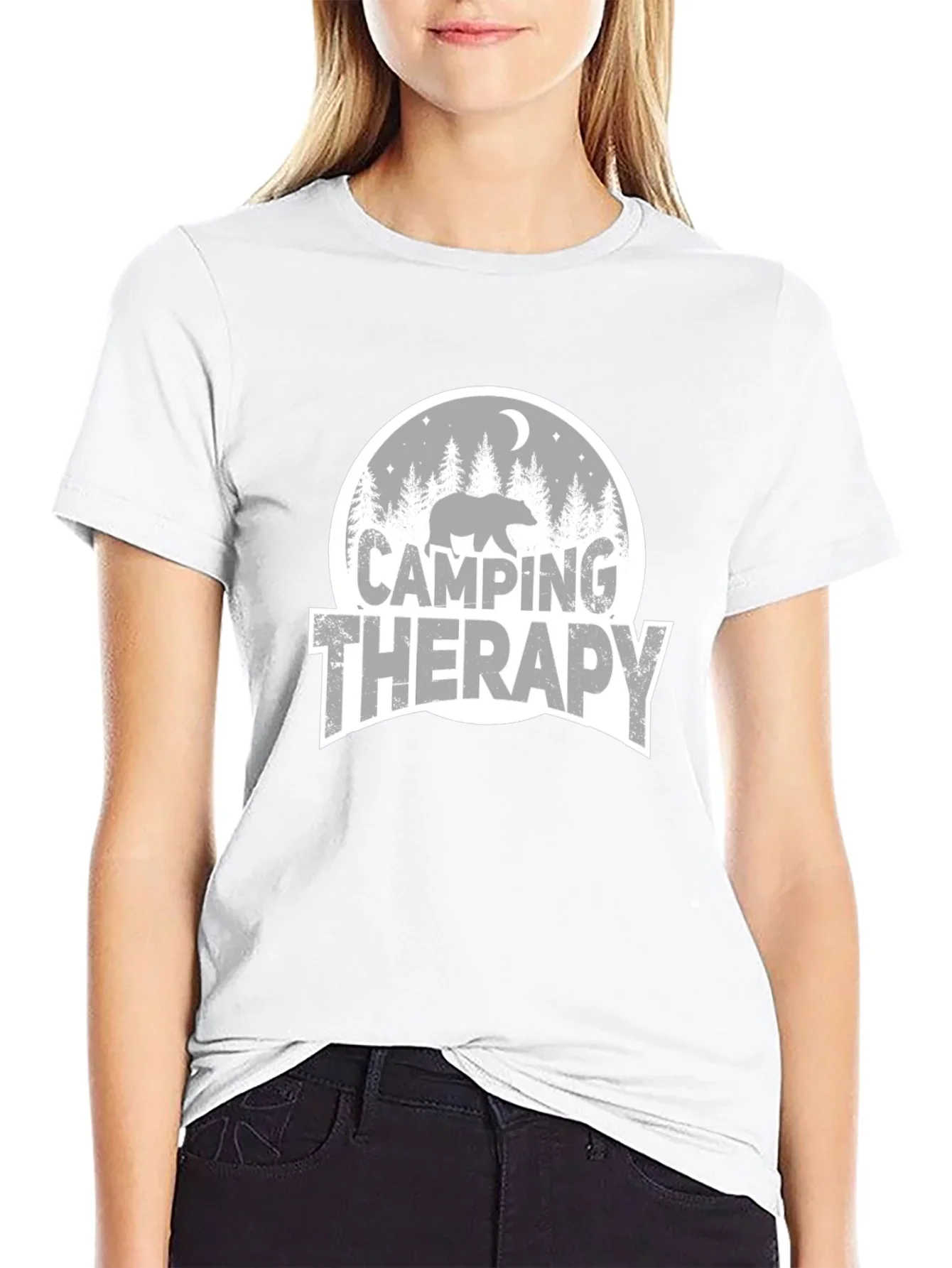 Camping Therapy Graphic T-Shirt