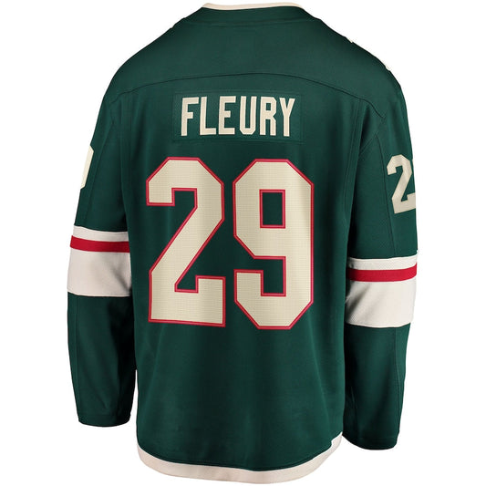 M.Wild #29 Marc-Andre Fleury Home Breakaway Player Jersey Green Stitched American Hockey Jerseys