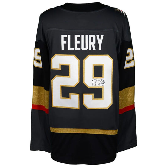 V.Golden Knights #29 Marc-Andre Fleury   Black Breakaway Jersey Stitched American Hockey Jerseys
