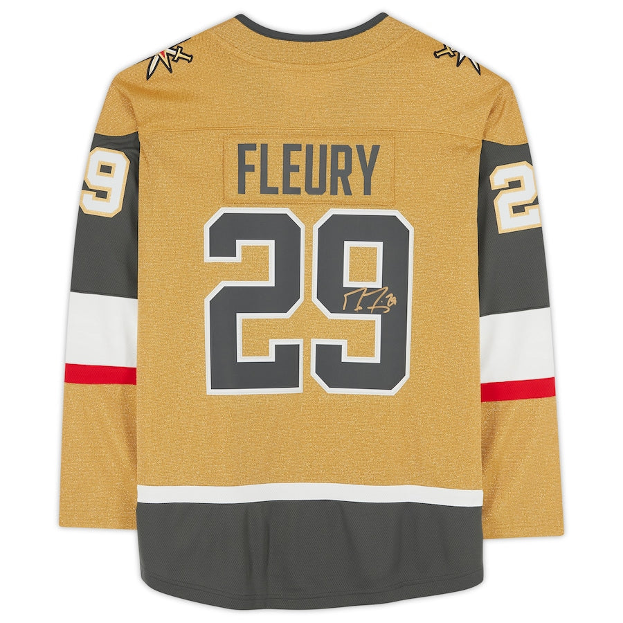 V.Golden Knights #29 Marc-Andre Fleury   Gold Alternate Breakaway Jersey Stitched American Hockey Jerseys