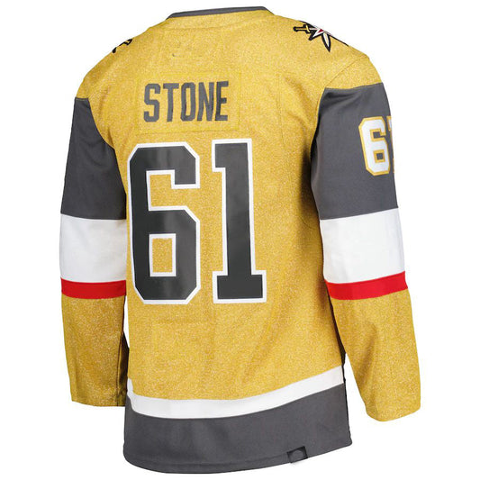 V.Golden Knights #61 Mark Stone Captain Patch Primegreen  Pro Alternate Player Jersey Gold Alternate Jersey Hockey Jerseys