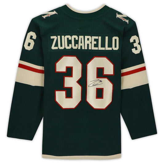 M.Wild #36 Mats Zuccarello   Jersey Green Stitched American Hockey Jerseys