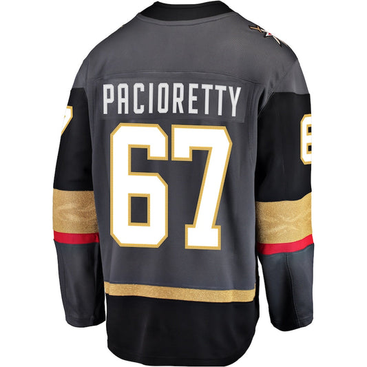 V.Golden Knights #67 Max Pacioretty Alternate Breakaway Player Jersey Black Gray Hockey Jerseys