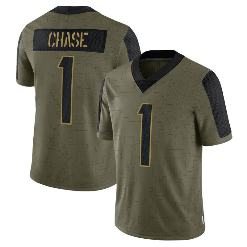 Men's #1 Ja'Marr Chase C.Bengal Limited Stitched Jerseys Football