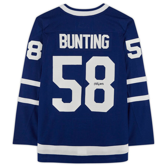 T.Maple Leafs #58 Michael Bunting   Jersey Blue Stitched American Hockey Jerseys