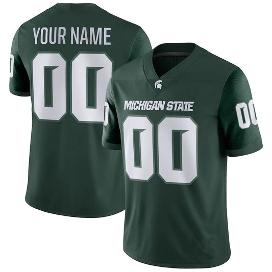 Custom M.State Spartans Game Custom Jersey Green Football Jersey American Stitched College Jerseys