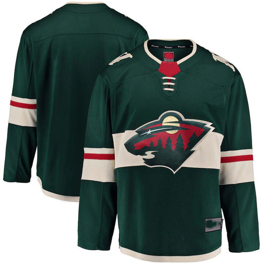 M.Wild Breakaway Home Jersey Green Stitched American Hockey Jerseys