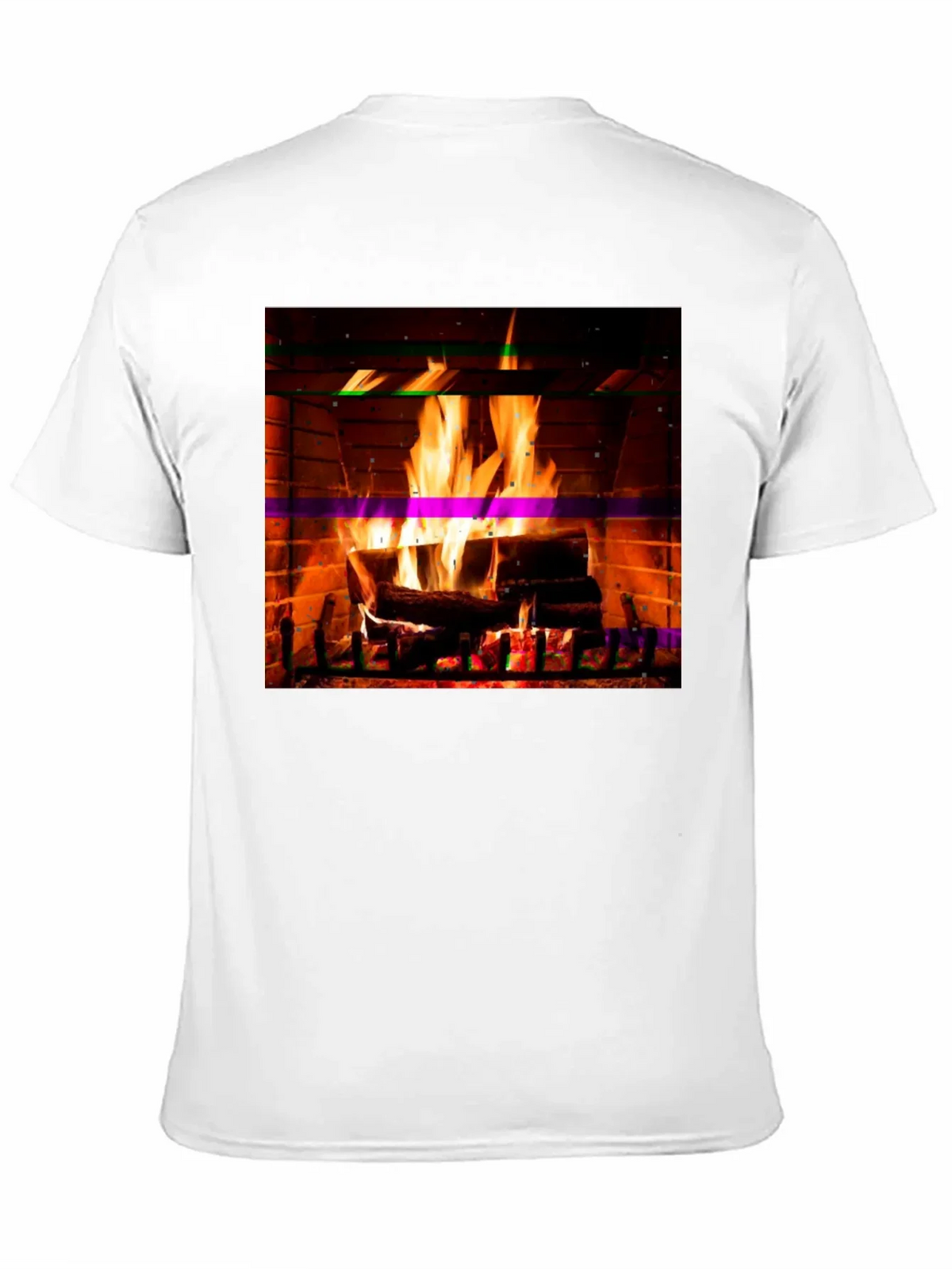 Cozy Fireplace Graphic T-Shirt
