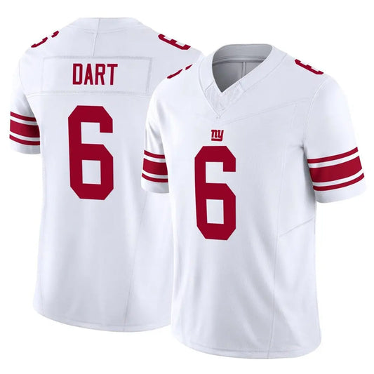 NY.Giants #6 Jaxson Dart Player White Vapor F.U.S.E. Limited Football Jerseys