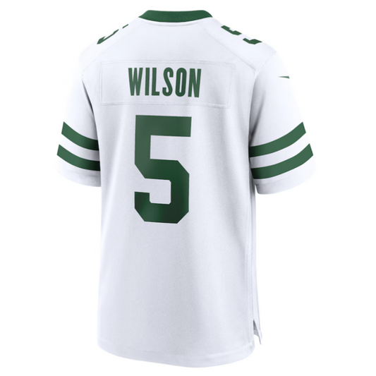 #5 Garrett Wilson Player NY.Jets White Game Football Jerseys