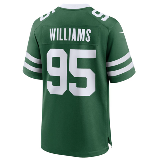 #95 Quinnen Williams Player NY.Jets Legacy Green Game Football Jerseys