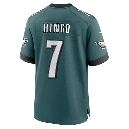 P.Eagles #7 Kelee Ringo Player Midnight Green Home Game Football Jerseys