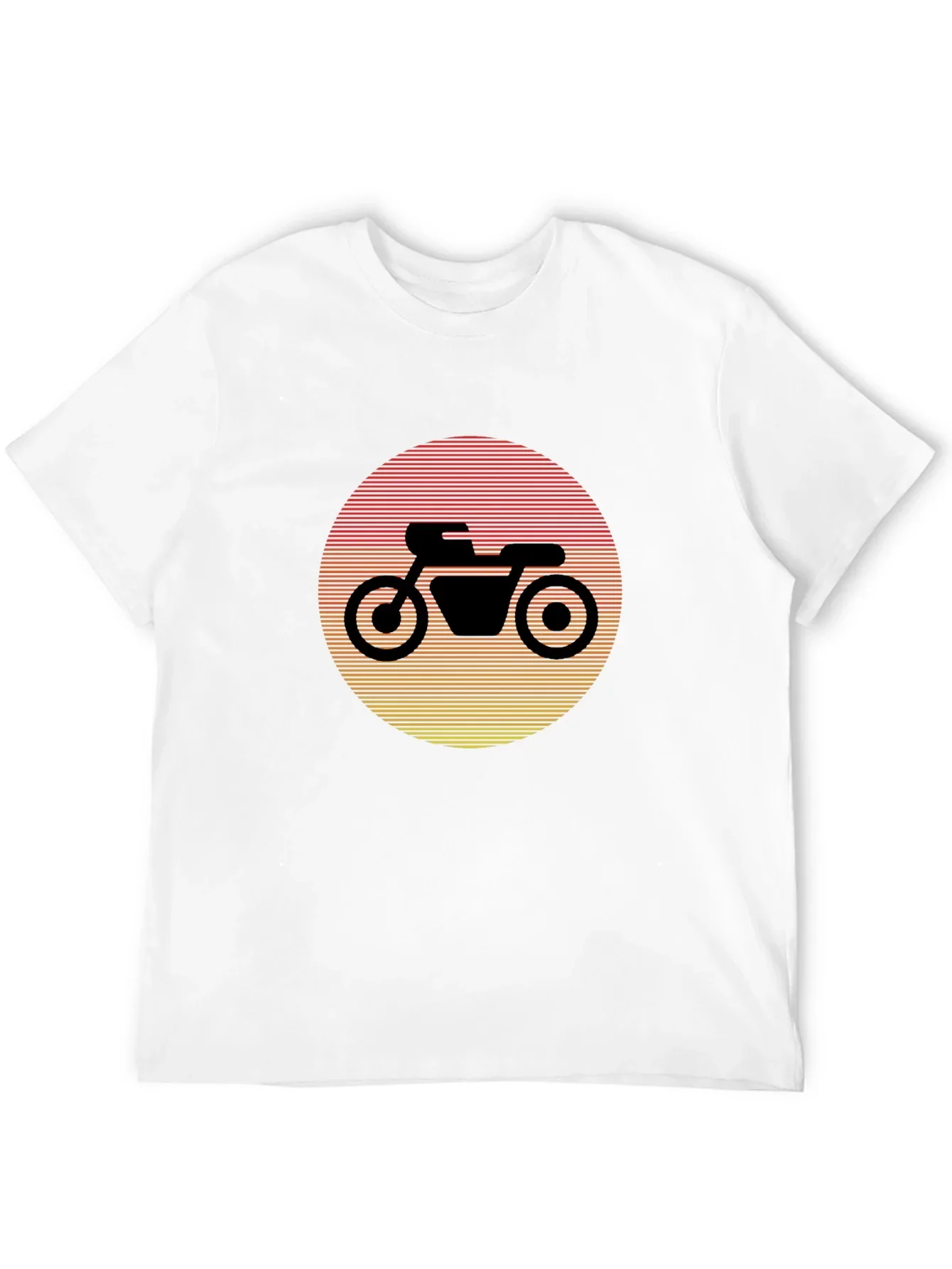 Retro Motorcycle Sunset Graphic Tee