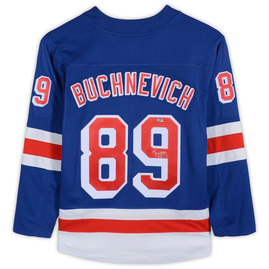 NY.Rangers #89 Pavel Buchnevich   Breakaway Jersey Blue Stitched American Hockey Jerseys