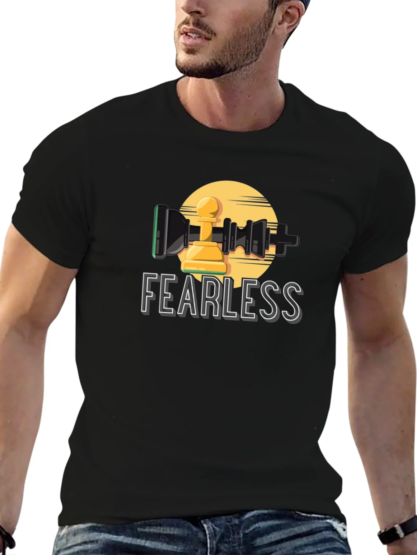 Fearless Chess Pawn Graphic T-Shirt