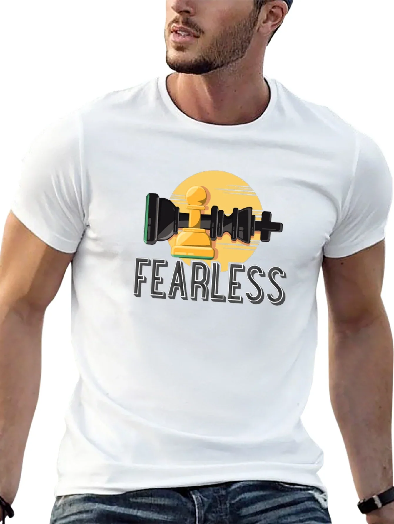 Fearless Chess Pawn Graphic T-Shirt