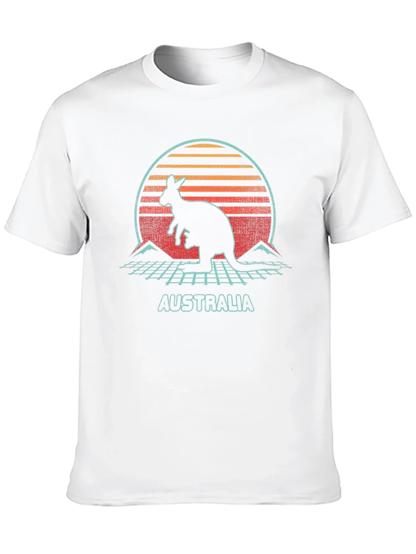 Retro Australia Kangaroo Graphic T-Shirt