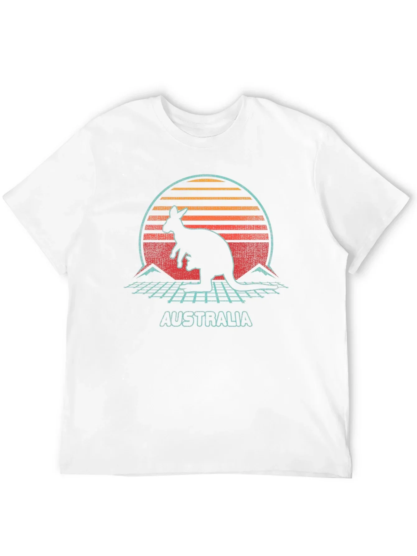 Retro Australia Kangaroo Graphic T-Shirt