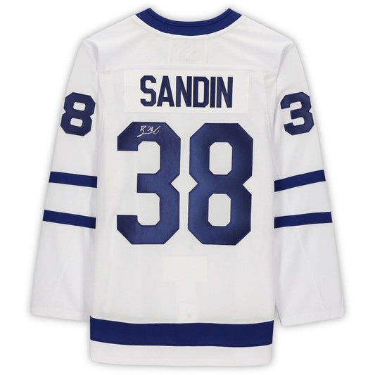 T.Maple Leafs #38 Rasmus Sandin Rasmus Sandin   White Stitched American Hockey Jerseys