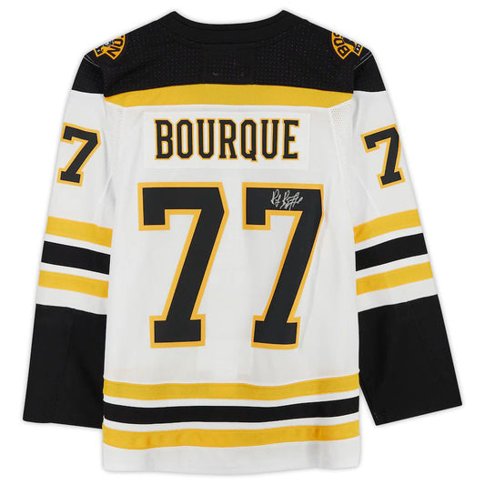 B.Bruins #77 Ray Bourque   adidas White  Jersey Black Stitched American Hockey Jerseys