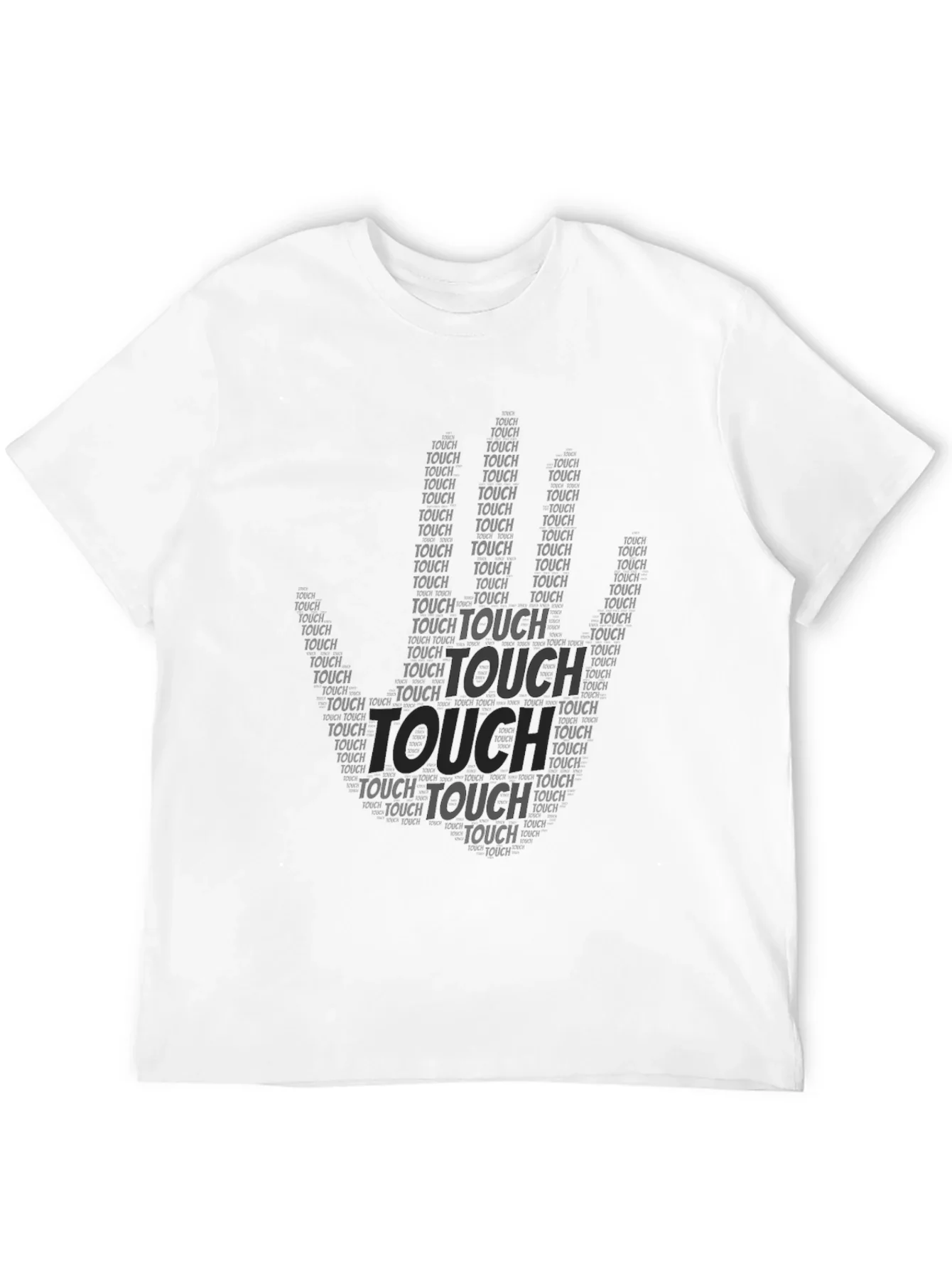 Black Touch Graphic Print T-Shirt