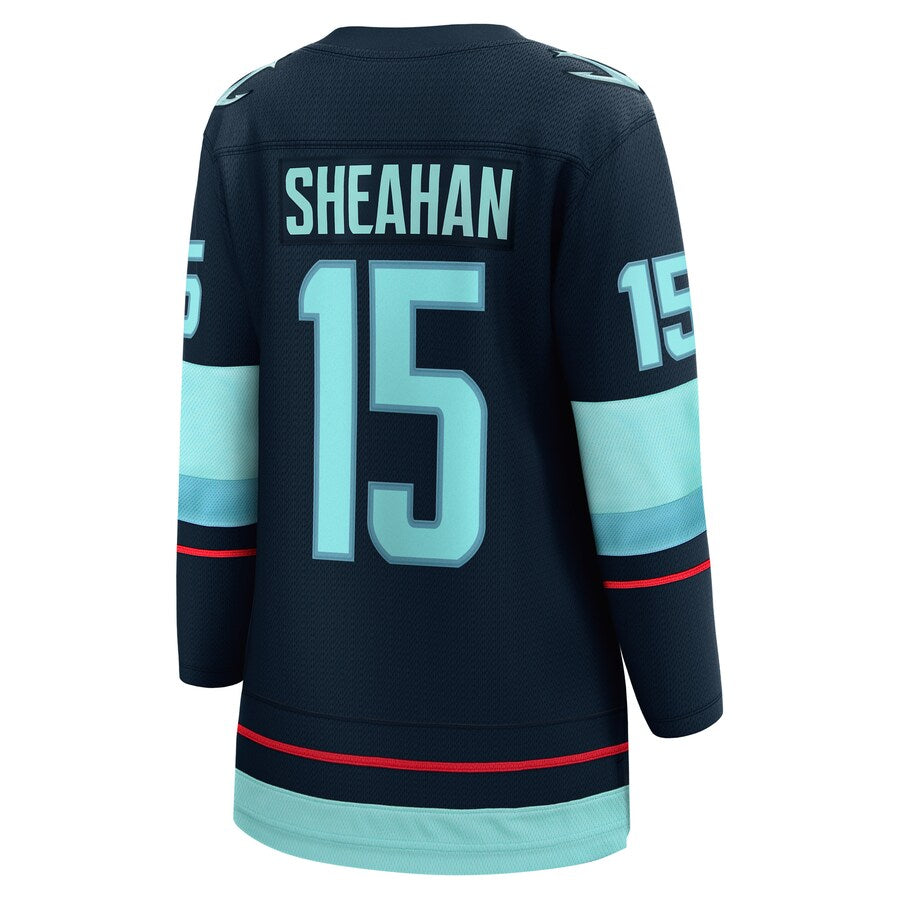 S.Kraken #15 Riley Sheahan Blue Home Breakaway Player Jersey Stitched American Hockey Jerseys