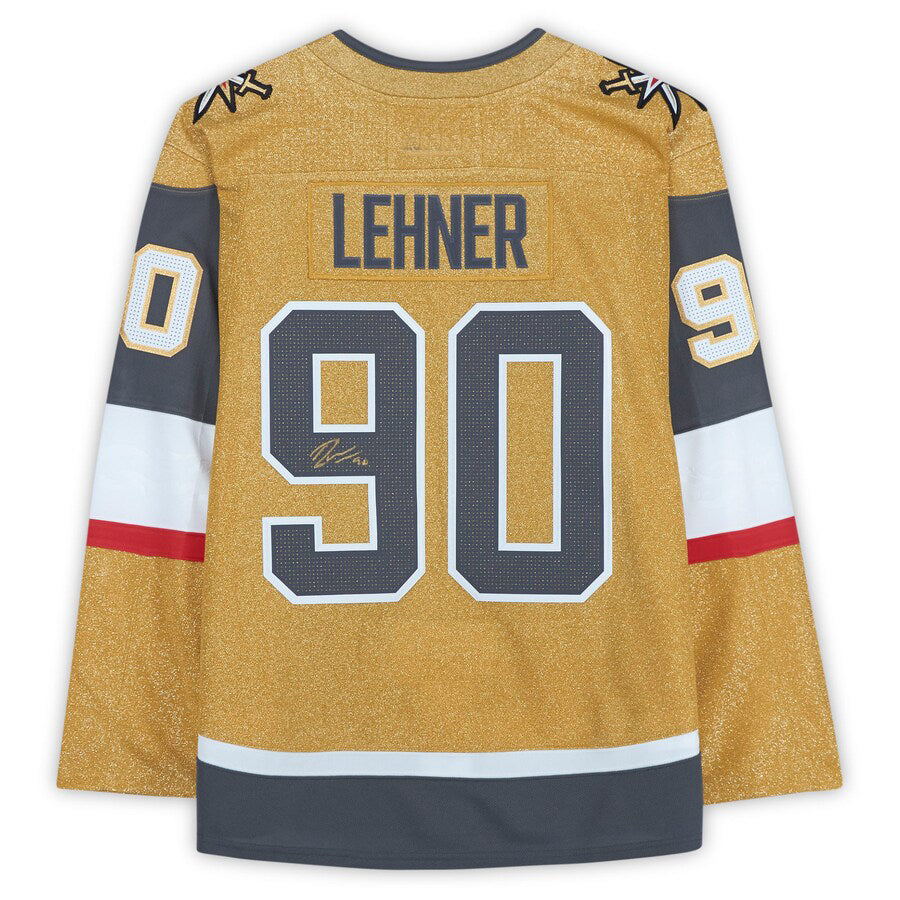 V.Golden Knights #90 Robin Lehner   Gold Alternate  Jersey Hockey Jerseys