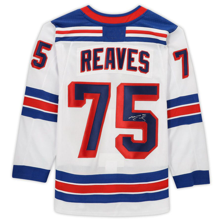 NY.Rangers #75 Ryan Reaves   White Stitched American Hockey Jerseys