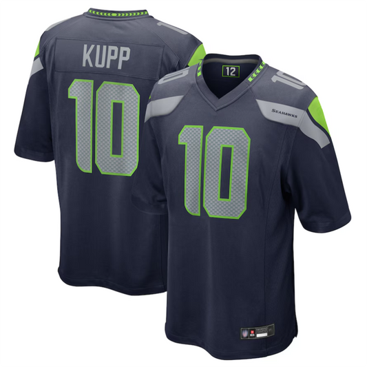 S.Seahawks #10 Cooper Kupp Player College Navy Game Football Jerseys
