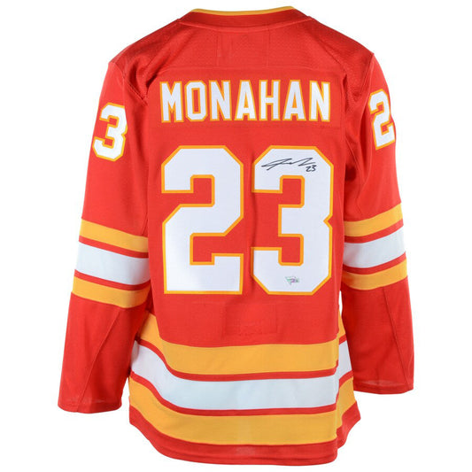 C.Flames #23 Sean Monahan   Alternate Jersey Red Stitched American Hockey Jerseys