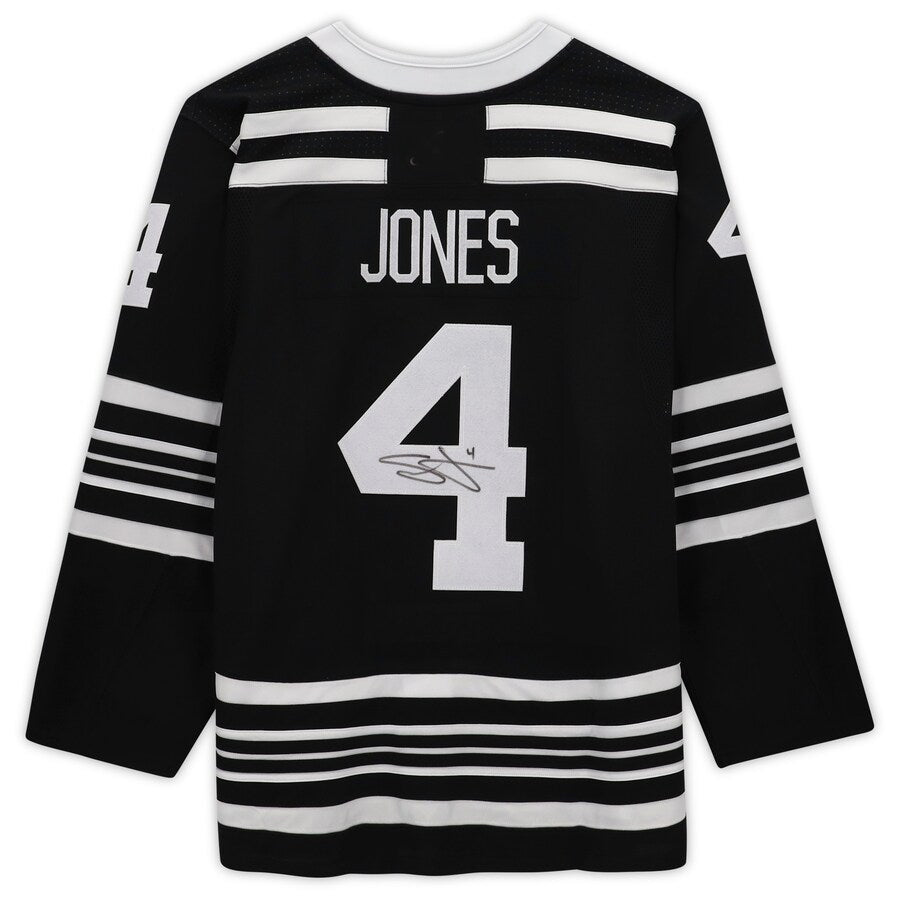 C.Blackhawks #4 Seth Jones Authenti  Alternate  Jersey Black Stitched American Hockey Jerseys