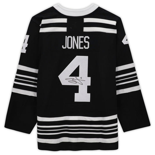 C.Blackhawks #4 Seth Jones Authenti  Alternate  Jersey Black Stitched American Hockey Jerseys