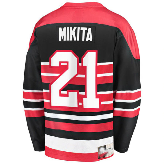 C.Blackhawks #21 Stan Mikita Premier Breakaway Retired Player Jersey Red Stitched American Hockey Jerseys
