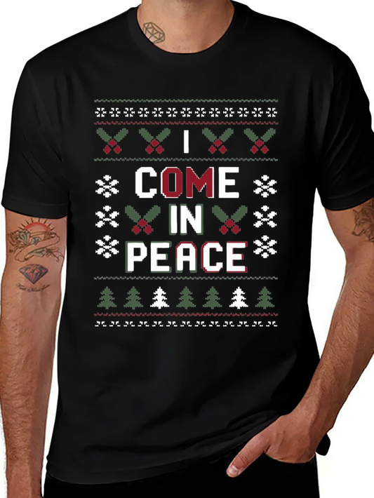 I Come in Peace Ugly Christmas Sweater T-Shirt