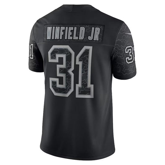 TB.Buccaneers #31 Antoine Winfield Jr. Player Limited Black Reflective Football Jerseys